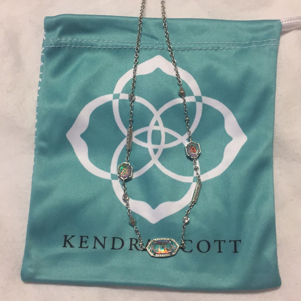 Rhodium Kendra Scott Maddie choker necklace